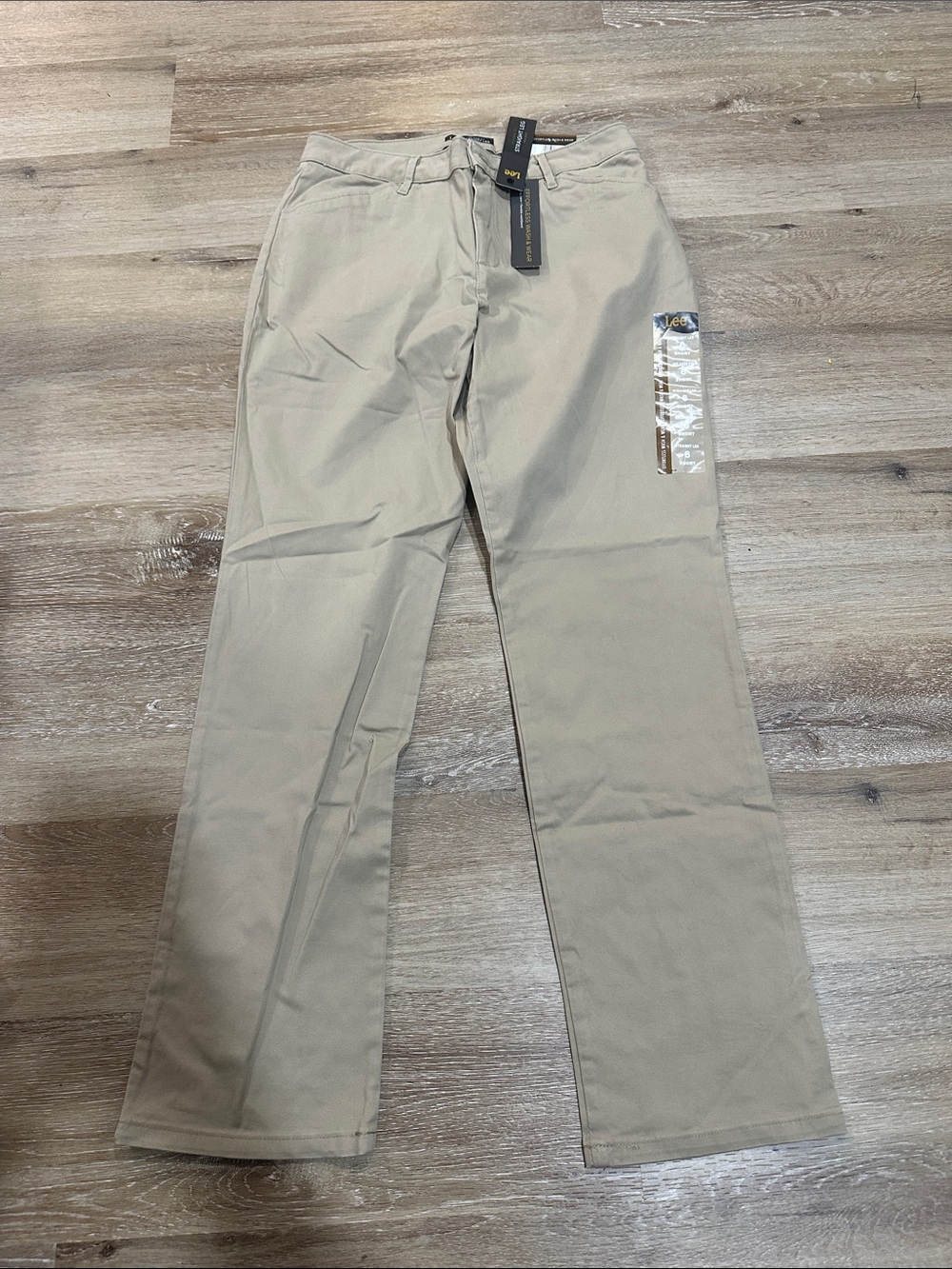Lee women's Straight Leg Chinos in Light Khaki